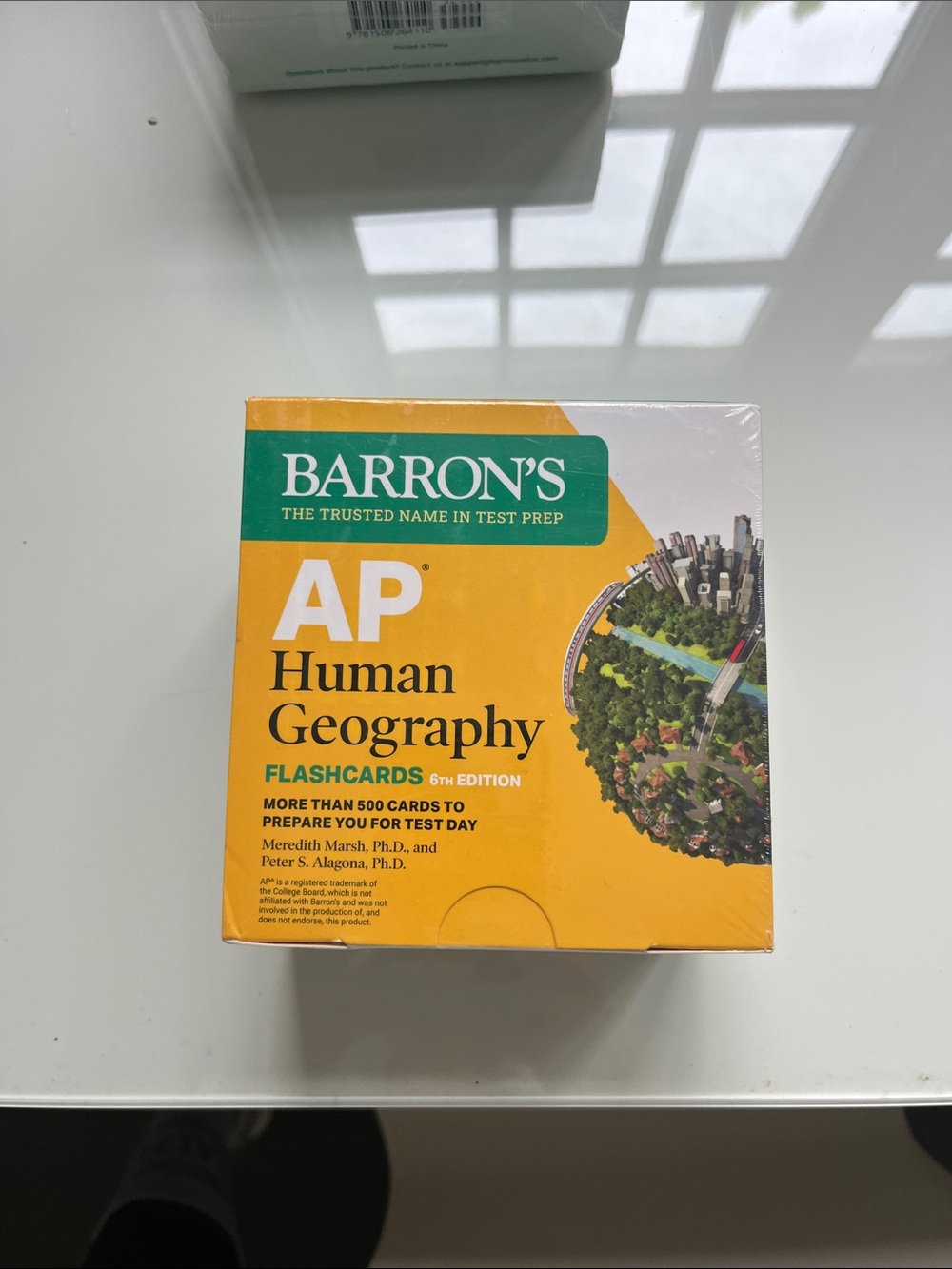 Barron's AP Human Geography Flashcards - Yellow/Green Cover brand new